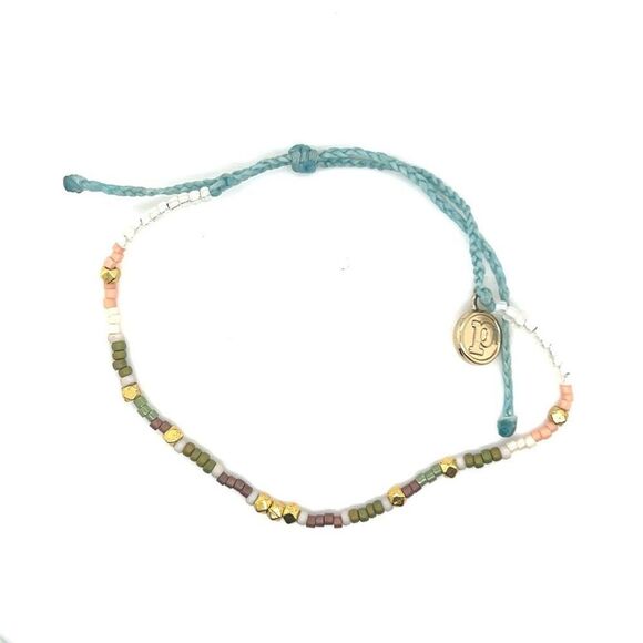 Pura Vida Small Beaded (Brown, Gold, Green) Bracelet - Picture 3 of 3